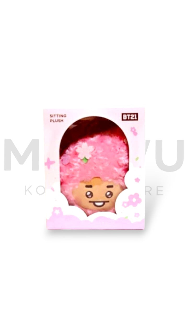 BT21 Sitting Plush Cherry Blossom
