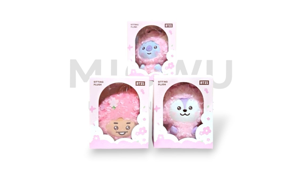 BT21 Sitting Plush Cherry Blossom
