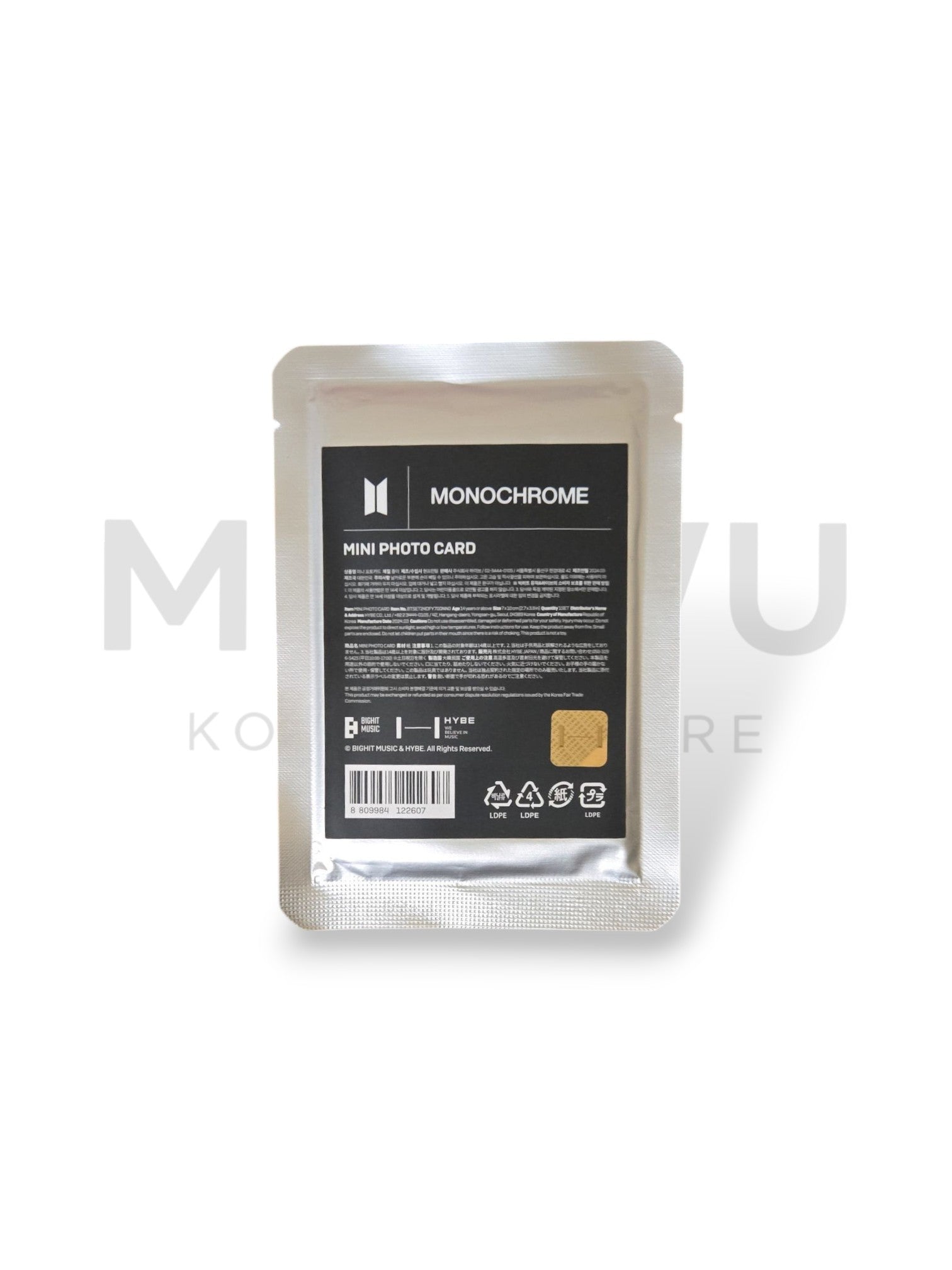 BTS MONOCHROME Mini Photo Card Set