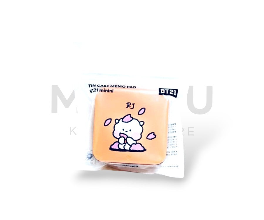 BT21 Tin Case Memo Pad