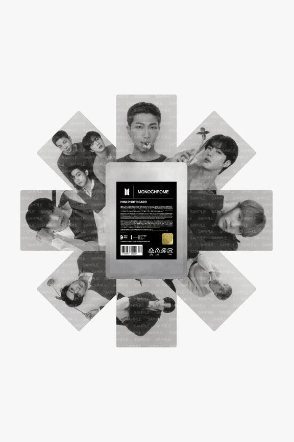 BTS MONOCHROME Mini Photo Card Set